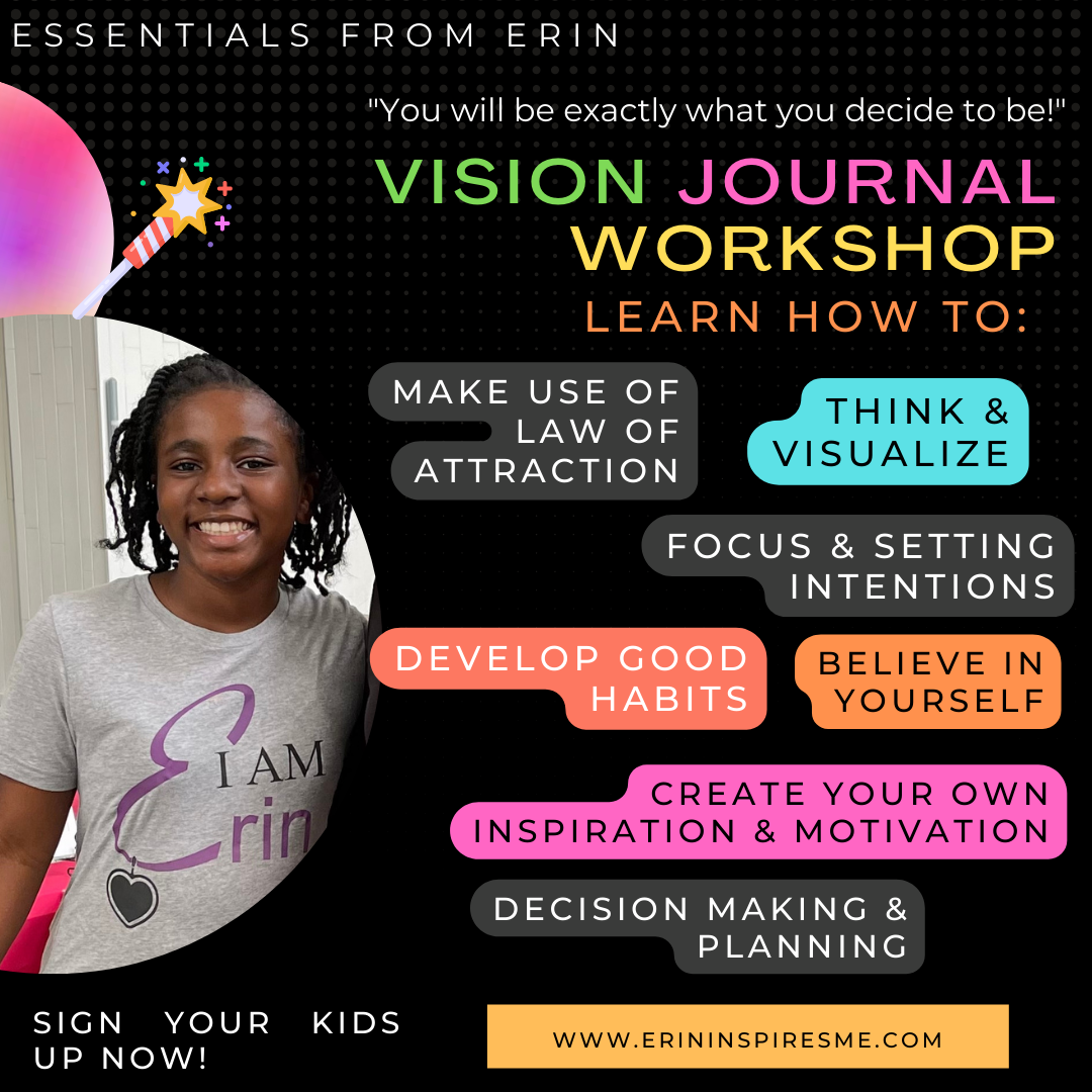 Read more about the article Erin’s Vision Journal Workshop for kids & young adults
